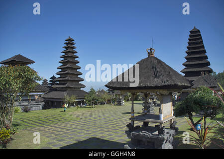 Capmus of Pura besakih temple, Indonesia. Temple complex in the village of Besakih on the slopes of Mount Agung in eastern Bali, Stock Photo