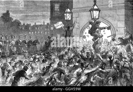 Bread Riot London 1815 Stock Photo - Alamy