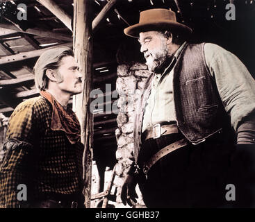 WEITES LAND / The Big Country USA 1958 / William Wyler CHUCK CONNORS (Buck Hannassey), BURL IVES (Rufus Hannassey) Regie: William Wyler aka. The Big Country Stock Photo