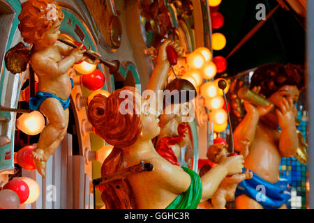 Detail of a fairground organ at the Auer Dult market, Au, Munich, Upper Bavaria, Bavaria, Germany Stock Photo