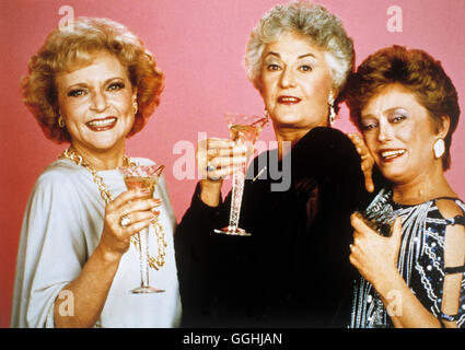 GOLDEN GIRLS / Rose (BETTY WHITE), Dorothy (BEA ARTHUR), Blanche (RUE McCLANAHAN) Stock Photo