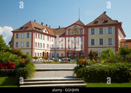 Baroque Castle, Mainau Island, Ueberlinger See, Bodensee, Lake Constance, Baden-Wuerttemberg, Germany, Europe Stock Photo