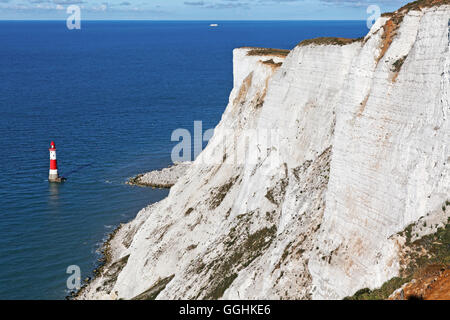 Chalk cliffs, Beachy Head, East Sussex, England, Great Britain Stock Photo