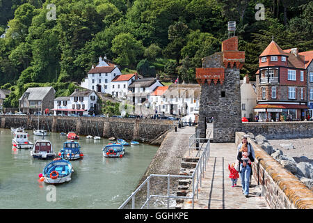 Lynmouth harbour, Devon, England, Great Britain Stock Photo