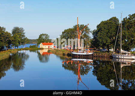 Sjoetorp at lake Vanern, Gota canal, Sweden Stock Photo