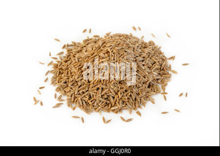 Cumin seeds isolated on white background Stock Photo