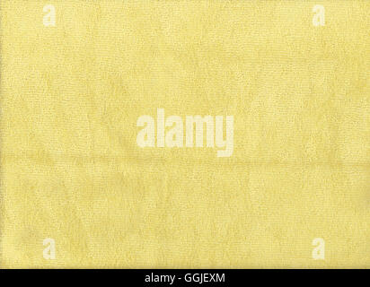 Texture of yellow fabric or surface of textiles in close up picture for the design background. Stock Photo