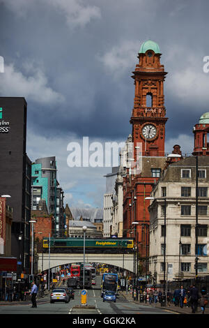 Palace hotel manchester oxford street   Oxford road corridor  Quality deluxe luxury posh well hi-class rich cut above money weal Stock Photo