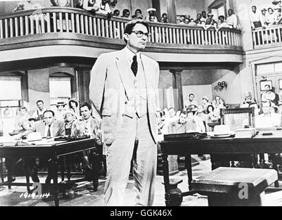 WER DIE NACHTIGALL STÖRT / To Kill a Mokingbird USA 1962 / Robert Mulligan Atticus Finch (GREGORY PECK) Regie: Robert Mulligan aka. To Kill a Mokingbird Stock Photo