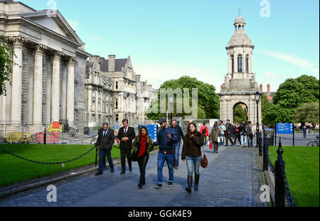 At Trinity College, Dublin, Ireland Stock Photo