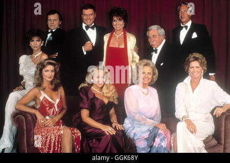 DALLAS / USA / Raymond Krebbs (STEVE KANALY), Clifford (Cliff) Barnes (KEN KERCHEVAL), Sue Ellen Shepard Ewing (LINDA GRAY), John Ross II. Ewing (LARRY HAGMAN), Bobby James Ewing (PATRICK DUFFY), Pamela Jean (Pam) Barnes Ewing (VICTORIA PRINCIPAL), Lucy Ann Ewing Cooper (CHARLENE TILTON), Eleanor Ewing Farlow (BARBARA BEL GEDDES), Donna Culver Krebbs (SUSAN HOWARD) Stock Photo