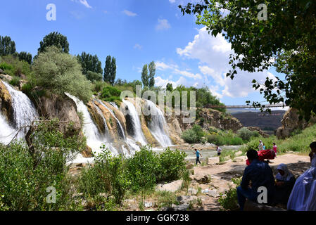 Muradiye waterfall, Kurd populated area, east Anatolia, East Turkey, Turkey Stock Photo