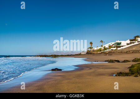 Beach at Playa del Barranquillo, Puerto del Carmen, Lanzarote, Canary Islands, Spain Stock Photo