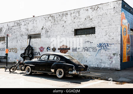 Chevrolet oldtimer from the fifties, Williamsburg, Brooklyn, New York, USA Stock Photo