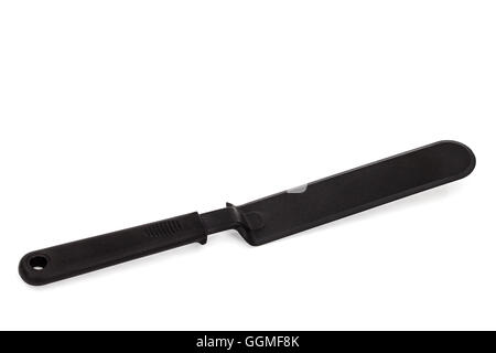Kitchen plastic spatula, isolated on white background Stock Photo