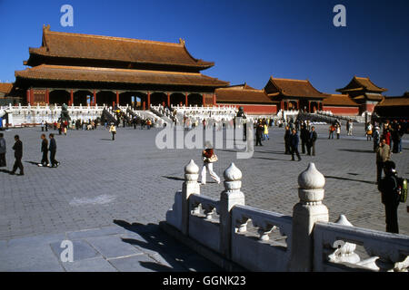 The Forbidden City is located at the center of Beijing. built in 1406, the city served as the royal palace.