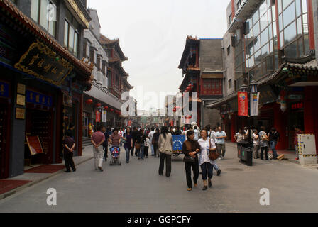 Qianmen, in Chongwen District, is one of Beijing’s best-preserved areas of historical sites. Beijing - China. Stock Photo