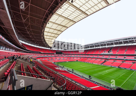 Visiting Wembley stadium Stock Photo