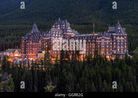 Fairmont Banff Springs Hotel, Banff, Alberta, Canada Stock Photo