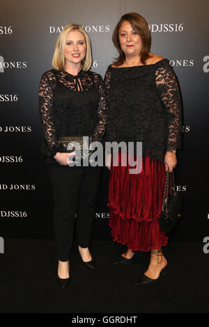 David Jones Spring Summer 2016 collections launch - celebrities arrive on the red (black) carpet - Stock Photo