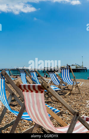 Typical English Summer - Brighton, UK Stock Photo