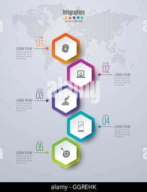 Timeline infographics template vector illustration and business icons. Stock Vector