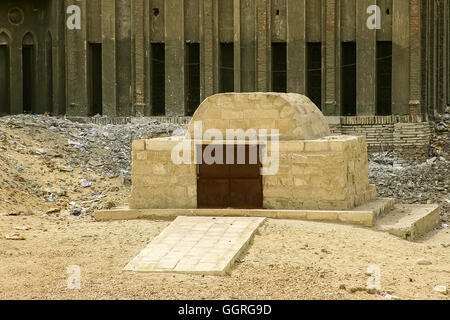 Egypt, Cairo, Heliopolis, a zone prepared to be an open air museum in the future. Tomb of Panehesy, 26th dynasty (saite). Stock Photo