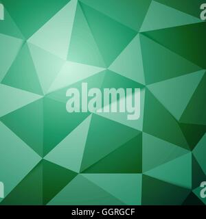 Abstract green polygon triangle background, stock vector Stock Vector