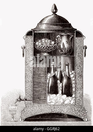 Traditional cold store, 19th century Stock Photo