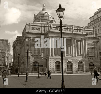 Liverpool Town Hall, Dale St,Merseyside,England,UK - sepia Stock Photo