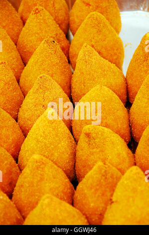 Prague Charles Square day Italian food Stock Photo