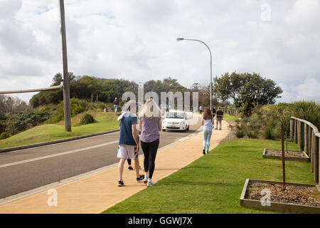 Long Reef a beachside suburb on Sydney northern beaches,popular with walkers at weekends and known for its golf course,Australia Stock Photo