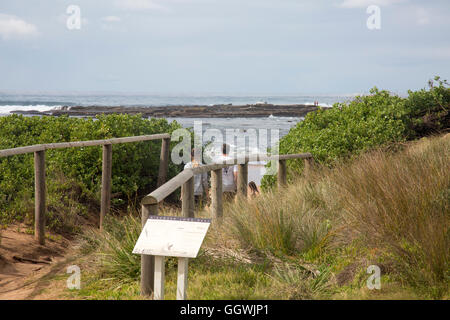 Long Reef a beachside suburb on Sydney northern beaches,popular with walkers at weekends and known for its golf course,Australia Stock Photo