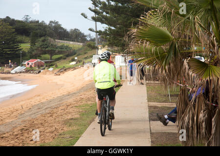 Long Reef a beachside suburb on Sydney northern beaches,popular with walkers at weekends and known for its golf course,Australia Stock Photo