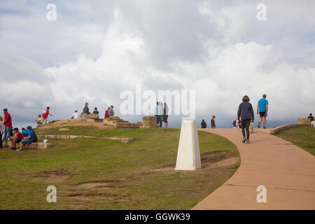 Long Reef a beachside suburb on Sydney northern beaches,popular with walkers at weekends and known for its golf course,Australia Stock Photo