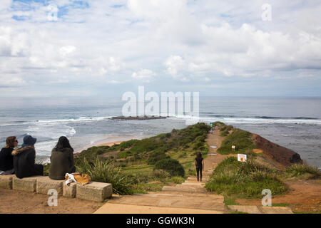 Long Reef a beachside suburb on Sydney northern beaches,popular with walkers at weekends and known for its golf course,Australia Stock Photo