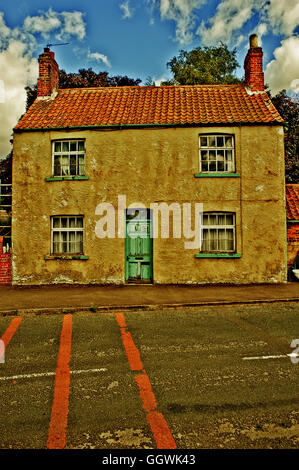 Run Down Building, Long Marston, Yorkshire Stock Photo