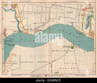 Where Is Erith E LONDON. Creekmouth Plumstead/Dagenham/Erith Marshes Dagenham Dock ...