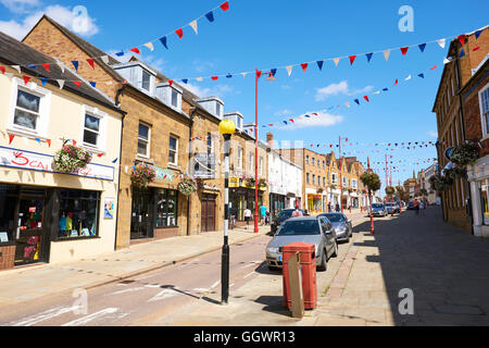 High Street Daventry Northamptonshire UK Stock Photo