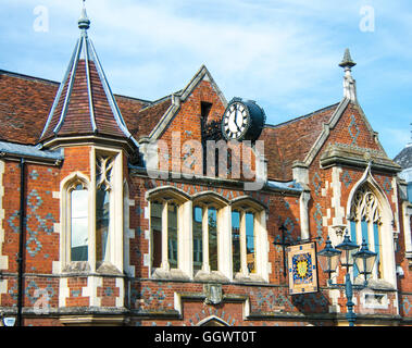 Victorian style Old Town Hall, built 1859 with a striking Gothic facade - Berkhamsted, UK Stock Photo
