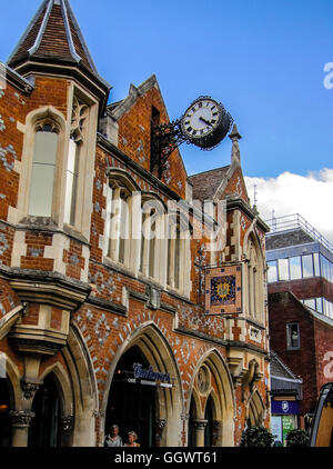 Victorian style Berkhamsted Old Town Hall, built 1859 with a striking Gothic facade - UK Stock Photo