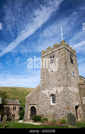 St Andrew's Church is in the village of Dent, Cumbria, England. It is an Anglican parish church in the deanery of Kendal, UK Stock Photo