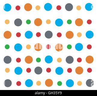colored circle seamless pattern Stock Vector