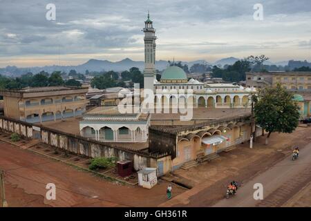 geography / travel, Cameroon, mosque on the terrain of the franco-Arab Islamic school, Ngaoundere, province Adamaoua, Africa, Additional-Rights-Clearance-Info-Not-Available Stock Photo