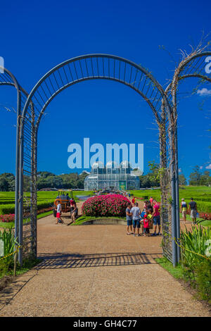 CURITIBA ,BRAZIL - MAY 12, 2016: the botanical park of curitiba was opened to the public on 1991 Stock Photo