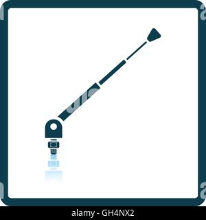 Radio antenna component icon. Shadow reflection design. Vector illustration. Stock Vector