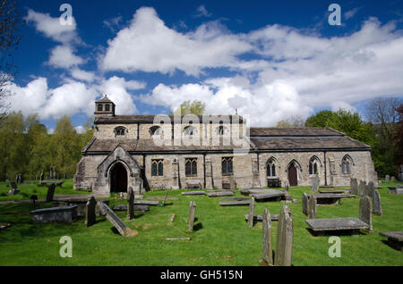 st.michael and all angels church,linton-in-craven,north yorkshire Stock Photo