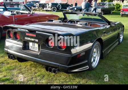 Old VIntage cars meet Norway Stock Photo