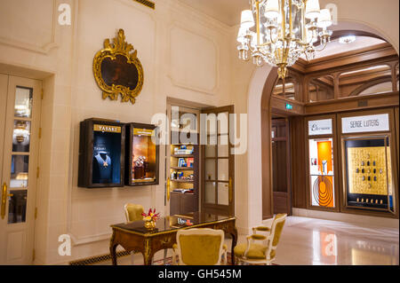 Paris, France, Inside, 'The Hôtel Ritz', Luxury Interior Design, Lounge Room, fancy hotel inside Stock Photo