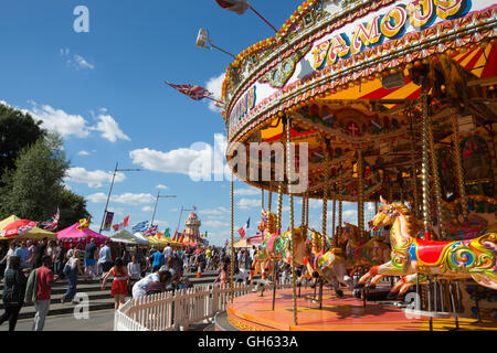 Carousel fairground ride, Greenwich, Southeast London, England, UK Stock Photo